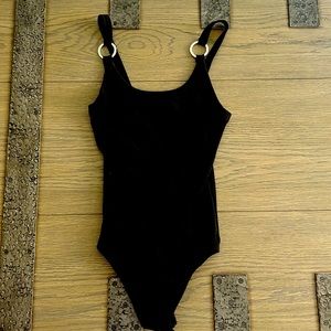 Express black ring body suit